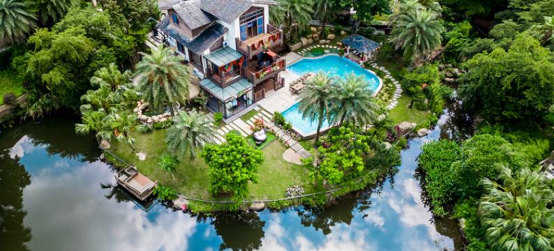 碧桂园样板房全境岛屿湖畔别墅图片