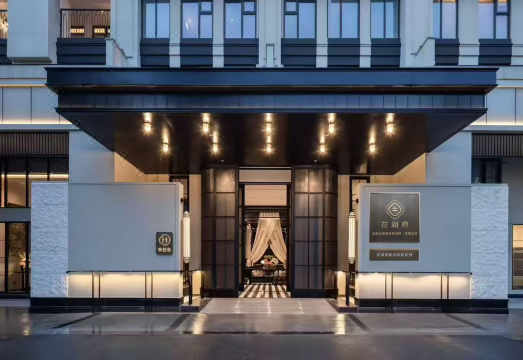 成都杜甫草堂花间府·浣花溪畔外景图