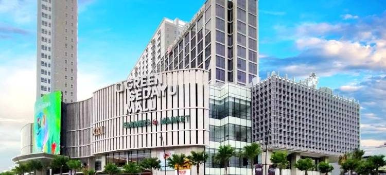 希尔顿绿恒泰公寓商场 - 庭园风景 28m(Green Sedayu Apartment Suite Garden View by Ellison)图片