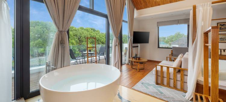 昆山溪地阿兰若度假村落图片