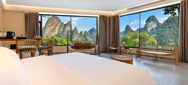 德天华悦山水画廊山景庭院旅拍酒店(德天瀑布店)图片