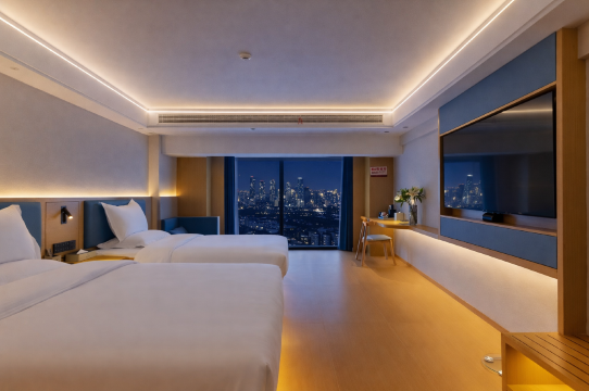 梦飞丨Night View高空城市夜景酒店(芜湖湾沚新芜经济开发区店)图片