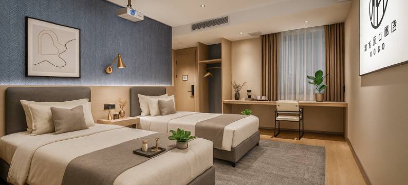 五悦•悦心·Business Audio Visual 酒店(第七中学吾悦广场店)图片