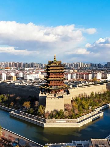 老城根・黛瓦星檐｜新中式观景四合院(大同古城代王府店)图片