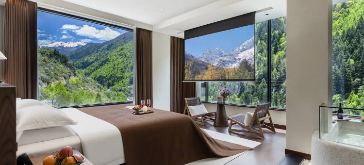 璟屿雲境·MountHotspring|全画幅私汤观景民宿(双桥沟景区店)图片