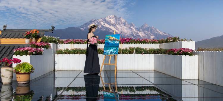 丽江古城汐屿山渡·日照金山·空中花园·360度高空全景度假酒店图片