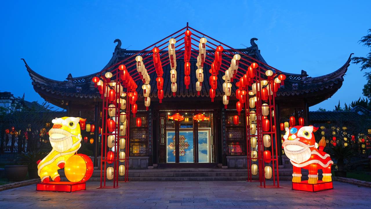 苏州同里湖大饭店图片