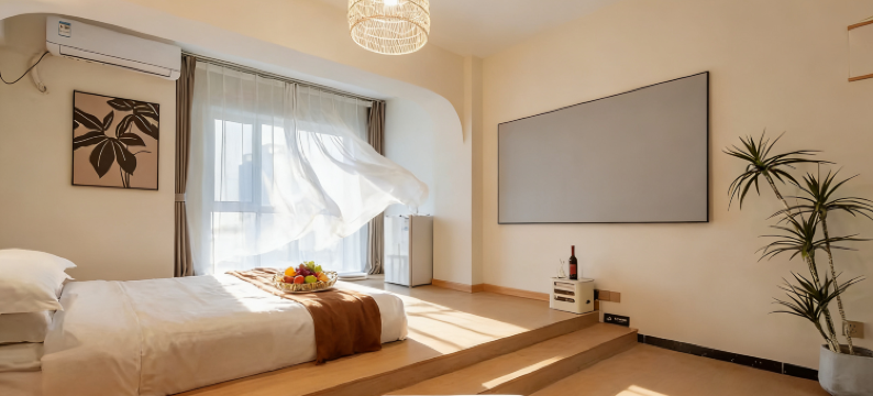 廊坊•夕岚予梦丨WELCON•EWARMACCONDDATON观景民宿(广阳万达店)图片