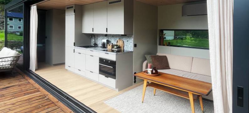 位于弗兰姆海滨的2卧室-30平方米|带1个独立浴室(Flåm Retreat)图片