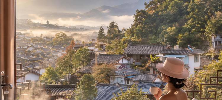 央舍观山云府Wilds·Onsen花园观景客栈(丽江古城大水车店)图片