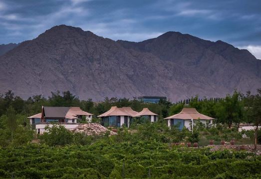 飞茑集X危须贺兰山游牧营地外景图