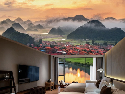 丘北•乐野｜AncientWWAustereStyle中古侘寂设计民宿(椒莲广场店)