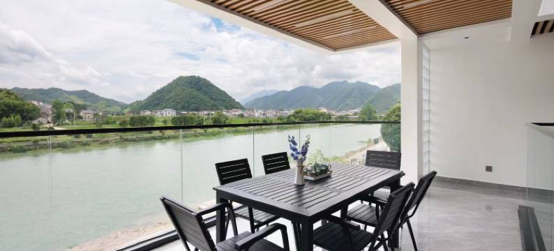 乐水阁・溪畔木舍|中式典韵观川露台美宿(桐庐龙鳞坝店)图片