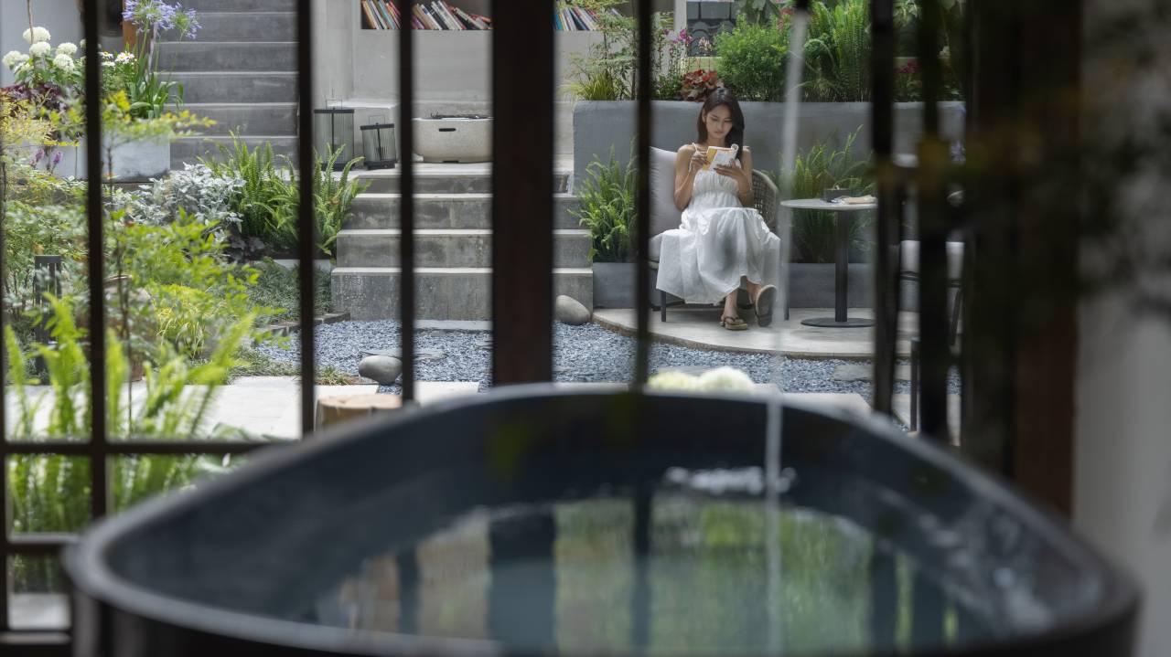 Cure斑斓·自然美学观古城全景度假庭院(丽江古城大水车店)图片