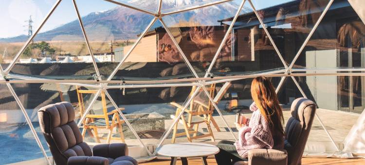 山中湖VISION豪华露营度假村及水疗中心(Panoramic Mt. Fuji Views from All Rooms – Vision Glamping Resort & Spa Yamanakako)图片