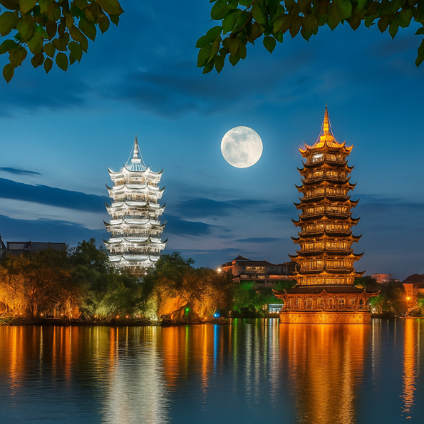 港舍屋顶观景酒店(桂林两江四湖象鼻山店)图片