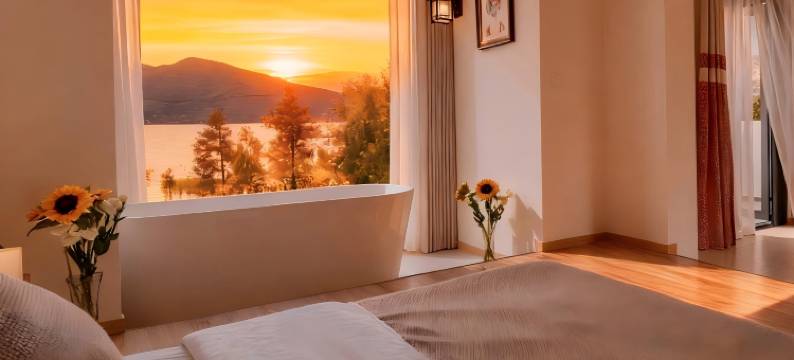 海岸云朵海景美宿图片