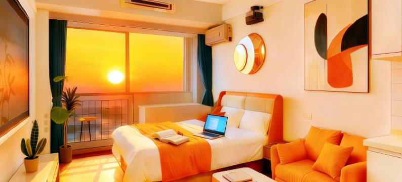 威海·星晴Dream·Corner度假民宿(韩乐坊威海站店)图片