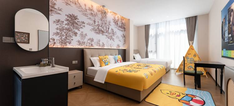 和风时屿·VibeParis海景|法式设计师民宿(威海韩乐坊高铁站店)图片