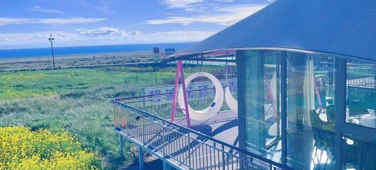 青海湖同宝山登山观湖特色野奢露营民宿图片