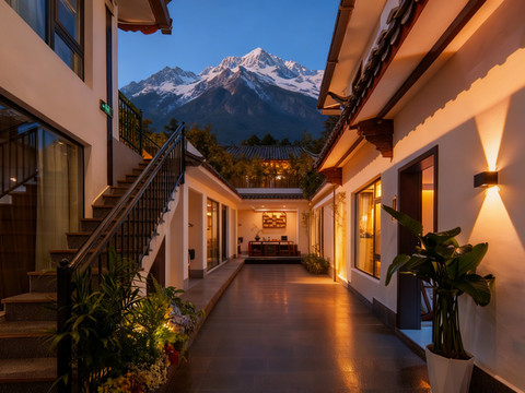 花田里·木槿花西智控侘寂风设计师度假民宿(古城木府店)