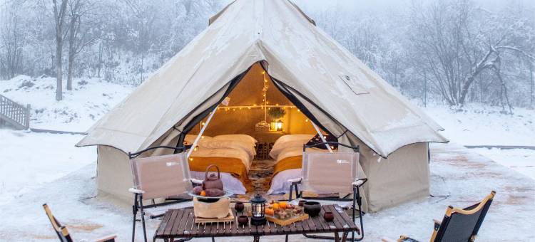 深呼吸西岭雪山露营地图片