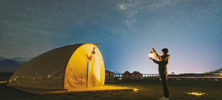 当雄雪山星空营地图片