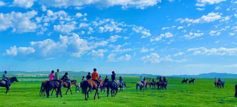 希拉穆仁草原蒙古包图片