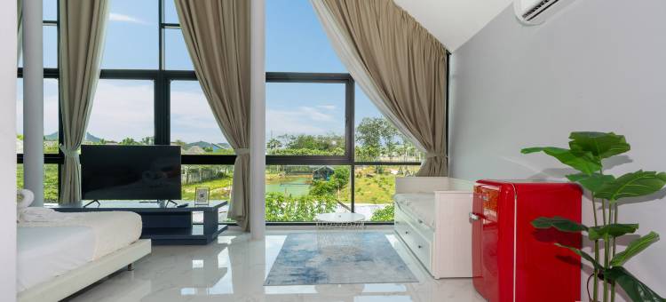 位于拉古纳地区帕萨克的3卧室设计师阁楼别墅度假胜地(Designer Loft 3BR Villa Retreat in Pasak, Laguna Area)图片