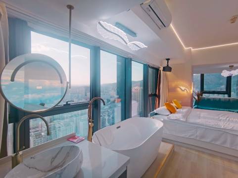 黑胶碟设计师艺术民宿(兰州中心省妇幼店)