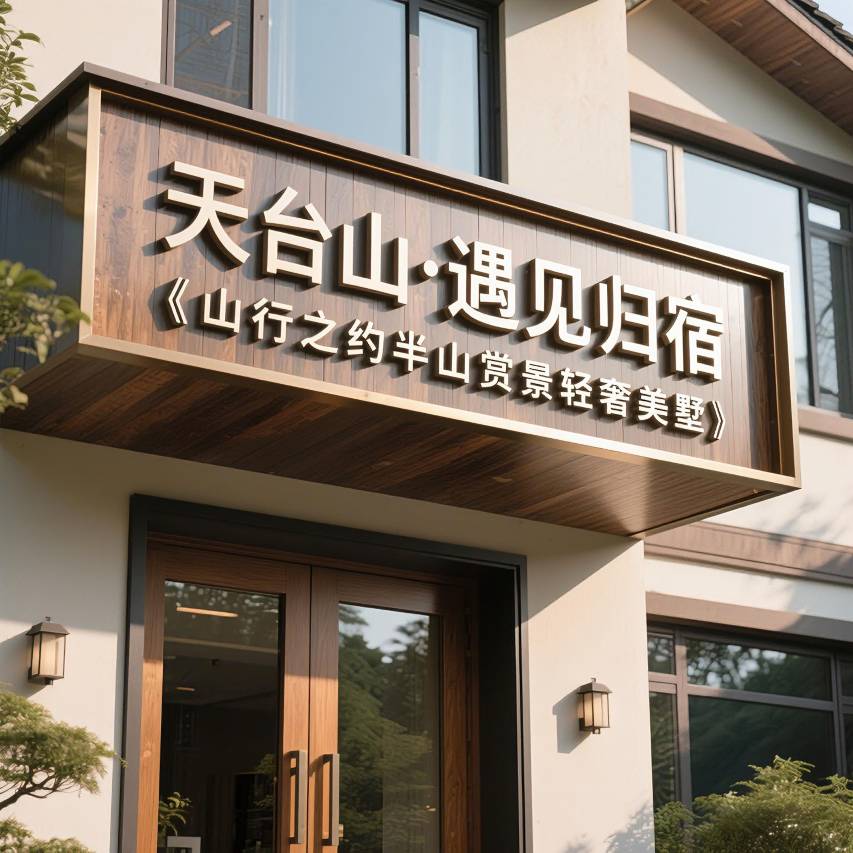 天台山遇见归宿｜山行之约半山赏景轻奢美墅图片