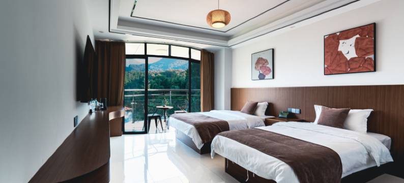 水天一色小栈图片