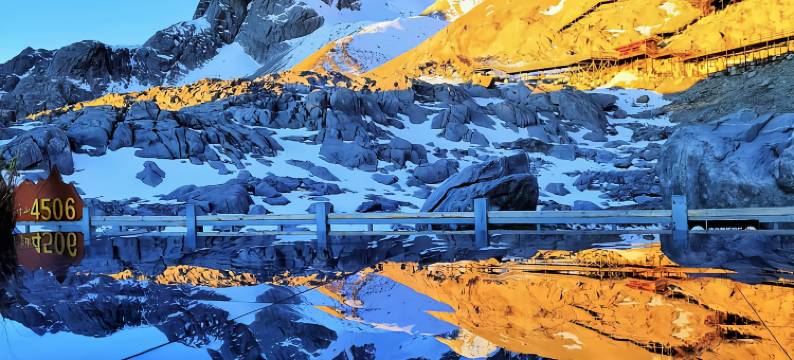 乡栖源Relax·览山独见雪山全景星宿图片