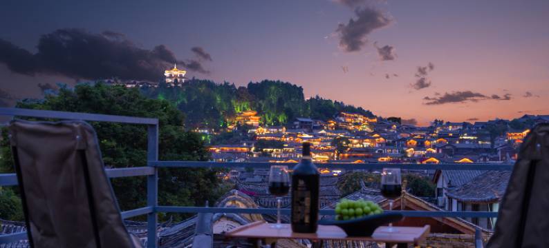 竹榭庭·Grace观古城雪山全景空中花园艺术美宿(丽江古城店)图片