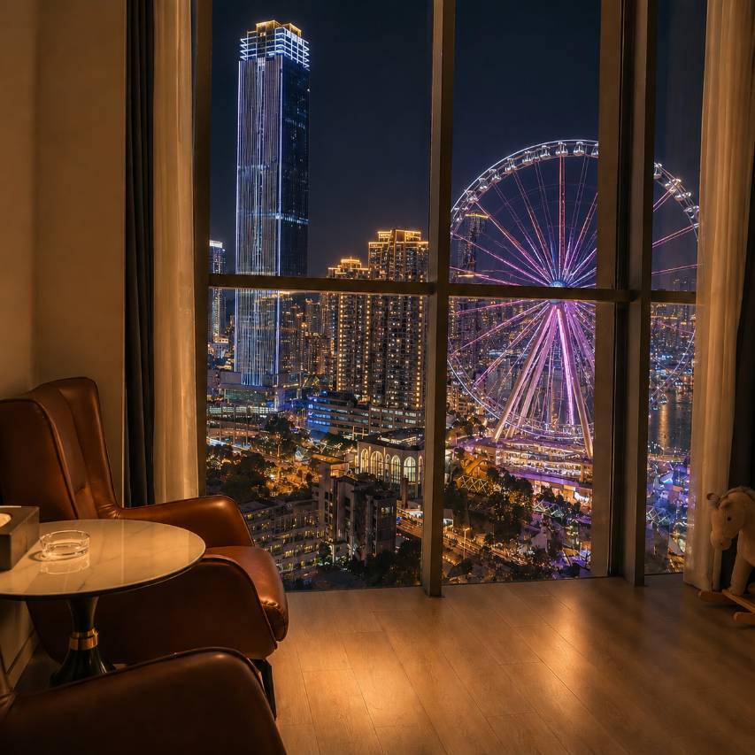 谷莫尼|滨湖See City·慕黑黎高空美景酒店(甲秀楼青云市集店)图片