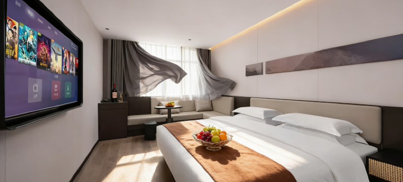 新泰•依朵WCYBERPUNKDESIGNCINE高空城景•酒店(光明路汽车总站店)图片