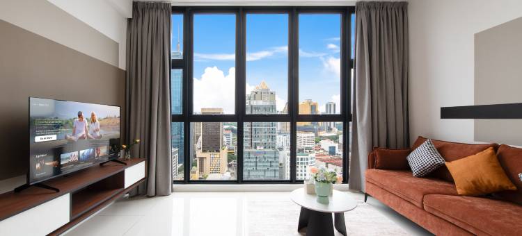 KLCC马杰斯特套房【中文礼遇⭐顶层双峰塔景观无边泳池⭐近轻轨站】(Majestic by Avery at KLCC【Located in the City Center+10 mins to Twin Towers+Rooftop Infinity pool】)图片