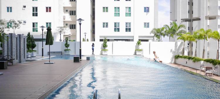 槟城乔治市两卧室海景套房(Georgetown Penang Family 2BR Seaview Suite)图片