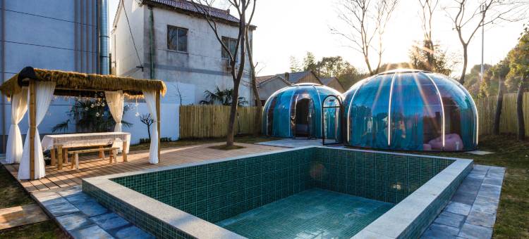 山窠窠kē·度假精选轰趴泳池天幕KTV家庭影院儿童乐园设计师民宿图片