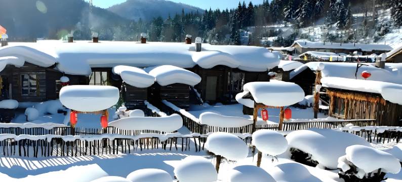 雪谷·瑞雪Snow·冬月绘漫旅行美宿(雪谷风景区店)图片