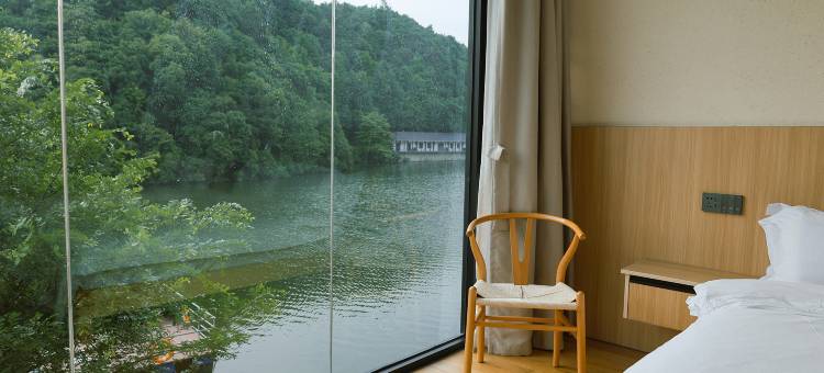 杭州湘野溪居·富春山居实景·湖景日落·无边泳池 COMO VILLA图片