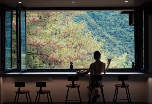 只越·竹林䌶|䌶Zhi䌶Yue·安吉深溪峡谷漂流云端峡谷观景设计师美宿外景图