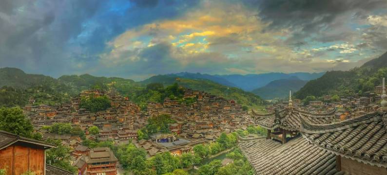 西江观景台传说高空全景度假美宿客栈图片