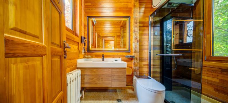 呼伦贝尔根河根林木屋宾馆图片