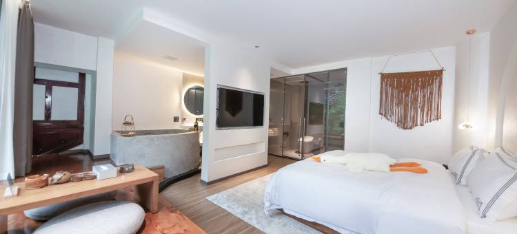 青城后山近水沐阳私汤民宿(泰安古镇店)图片