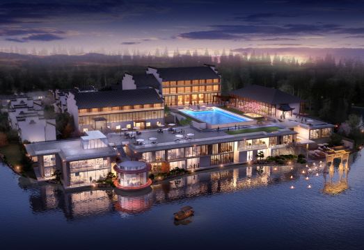 婺女洲度假区无梦湖畔酒店外景图