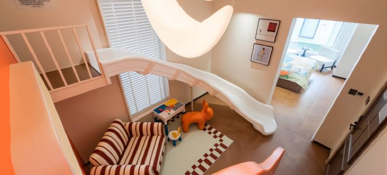 春屿竹丨高空夜景180°法式亲子House庭院(陶溪川文创街店)图片