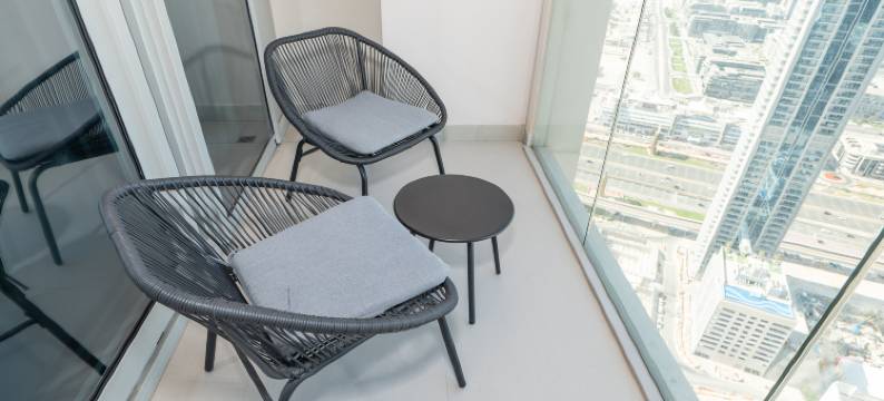 精致2房公寓 繁华都市夜景观 波斯湾海景(Luxury & Cozy 2BR w/Pool,Gym & Burj Khalifa View)图片