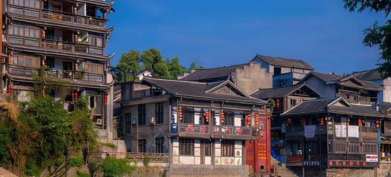 吊脚楼丨江景阳台丨茶峒摄影民宿(边城景区店)图片