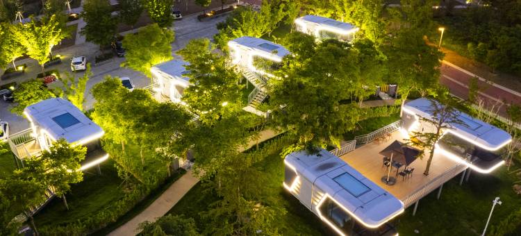 宿迁骆马湖沐晨太空舱度假营地图片